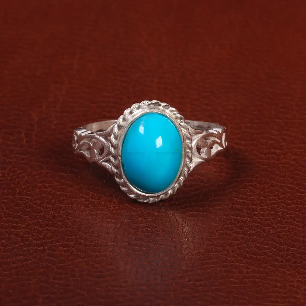 انگشتر فیروزه عجمی مردانه کد 27981