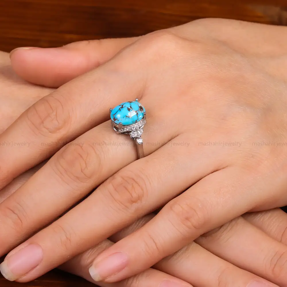 انگشتر فیروزه شجری زنانه کد 29222