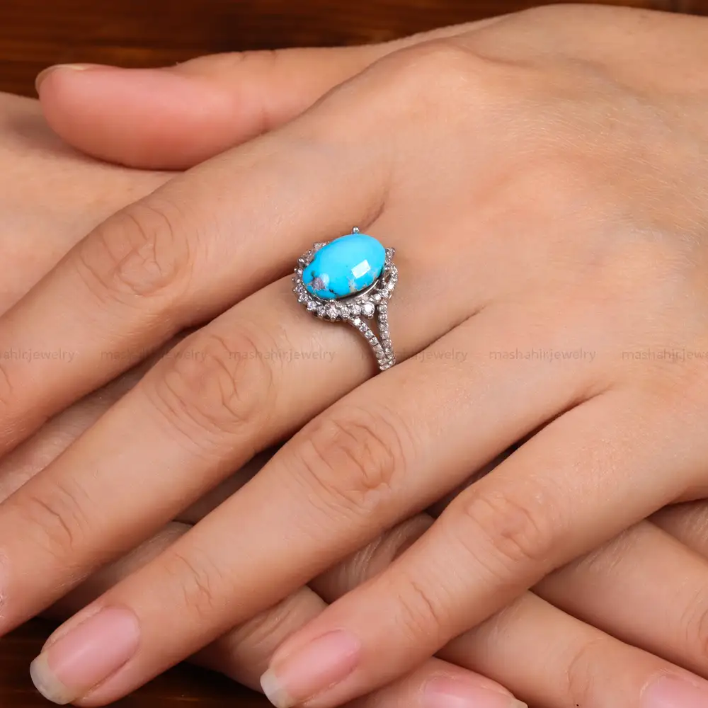 انگشتر فیروزه شجری زنانه کد 29225