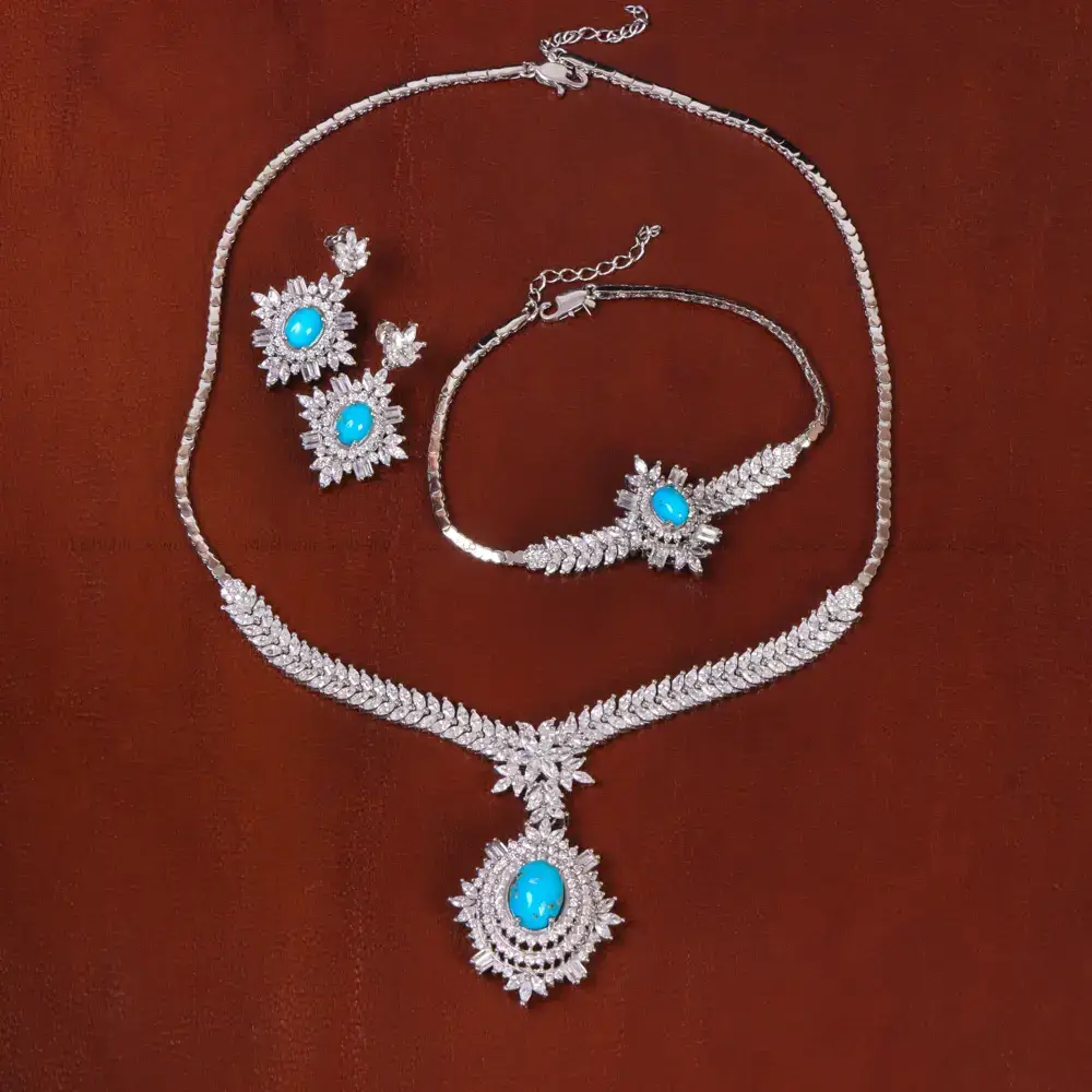 سرویس فیروزه زنانه کد 35600