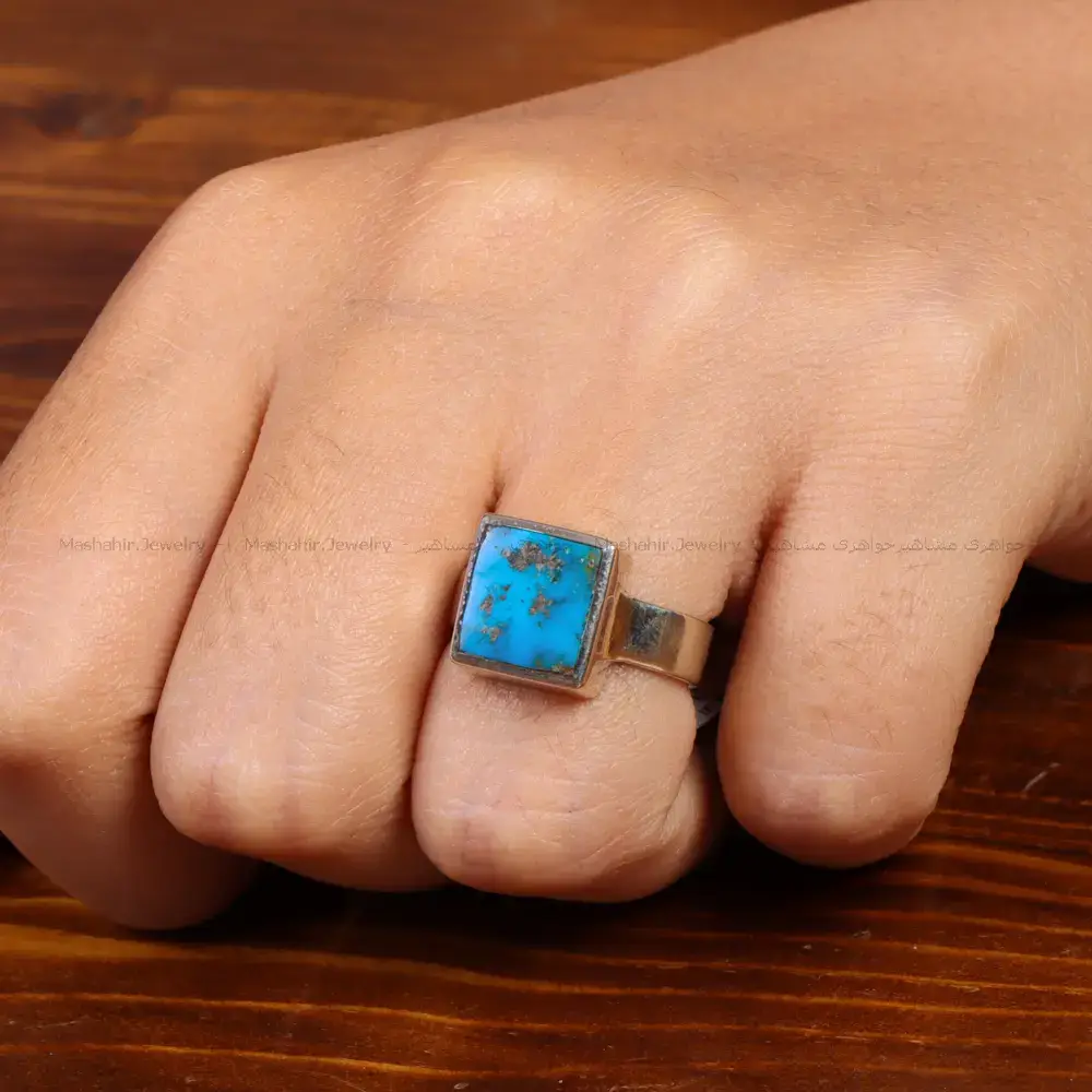 انگشتر فیروزه اسپرت کد 35550