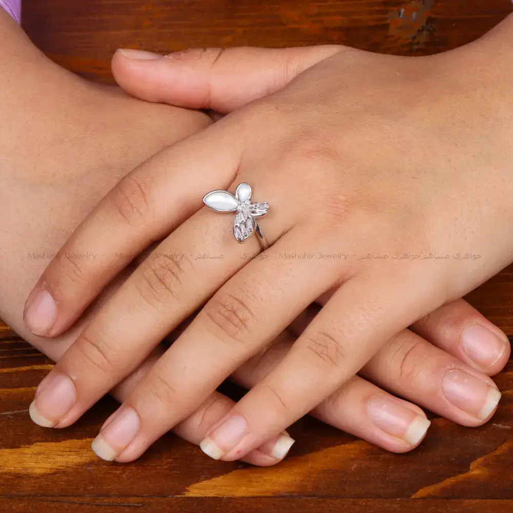 انگشتر نقره زنانه کد 35423