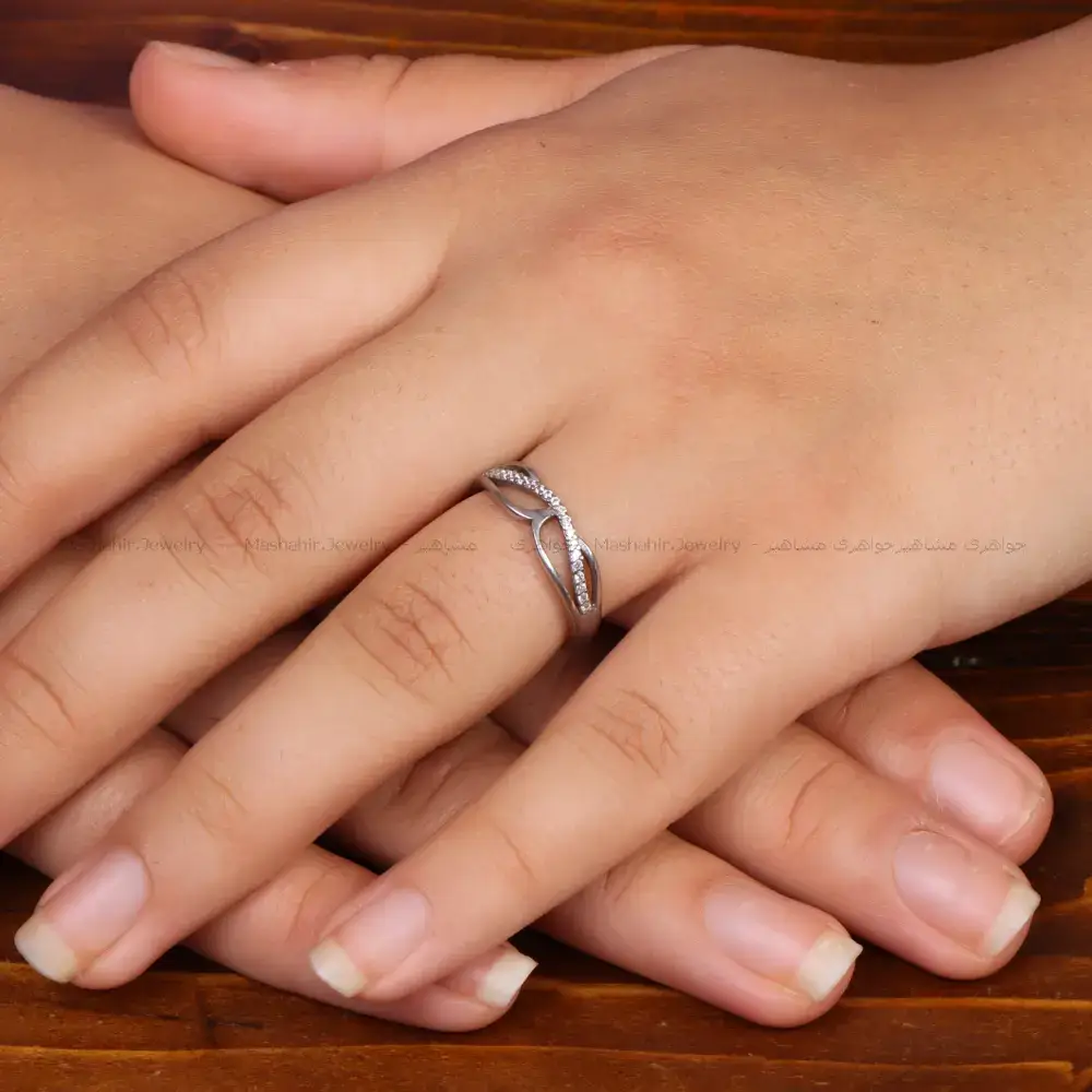 انگشتر نقره زنانه کد 35432