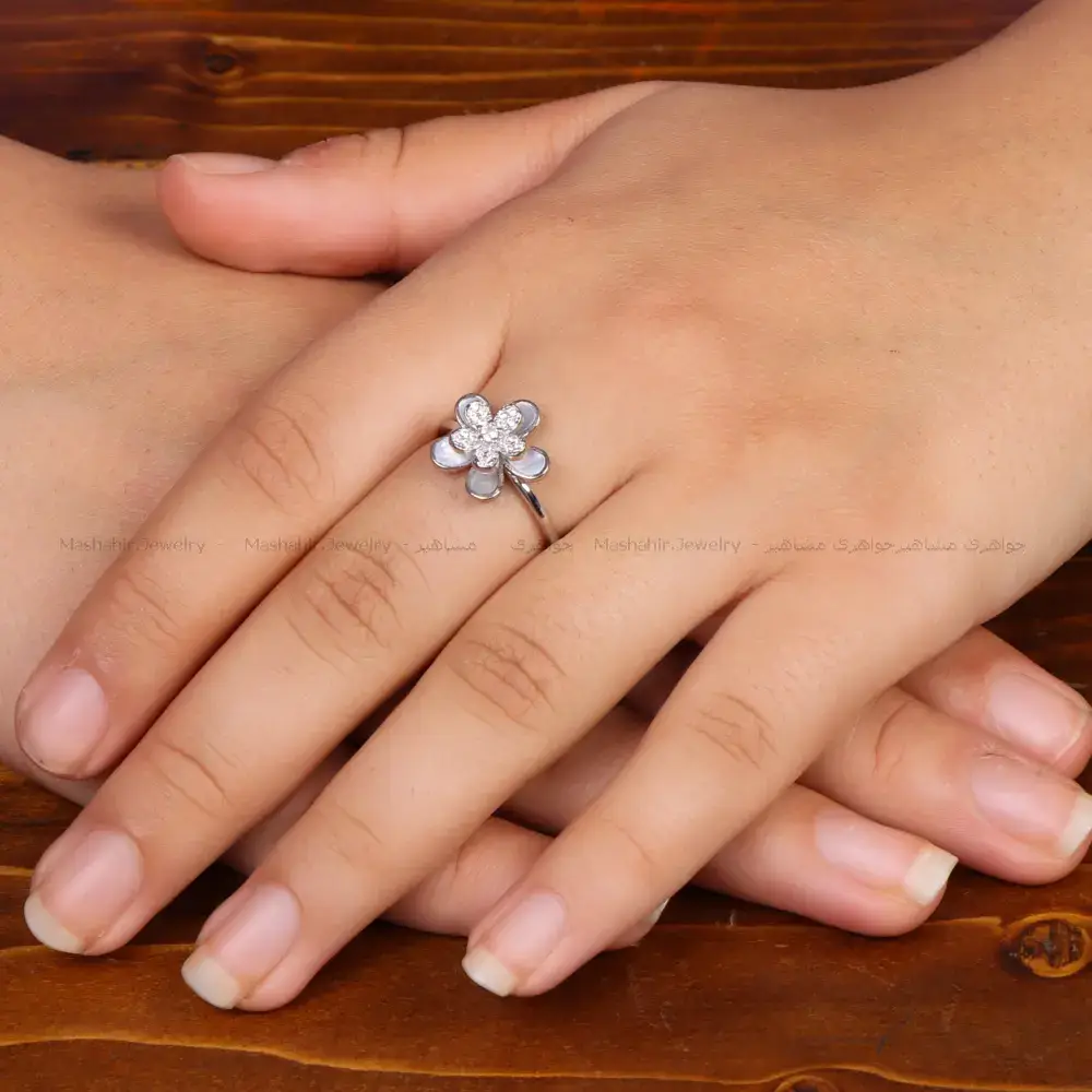 انگشتر نقره زنانه کد 35434