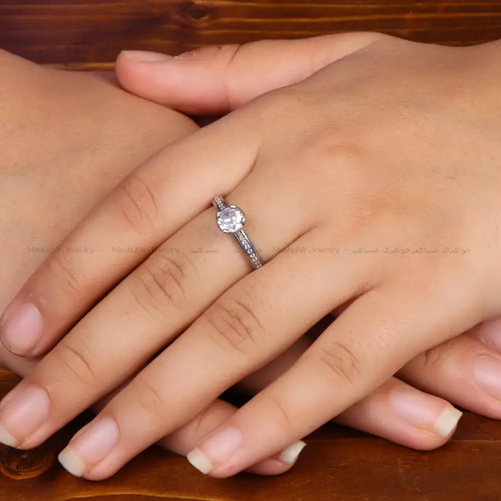 انگشتر نقره زنانه کد 35436