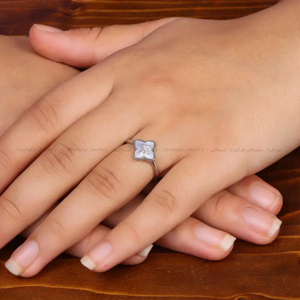 انگشتر نقره زنانه کد 35437