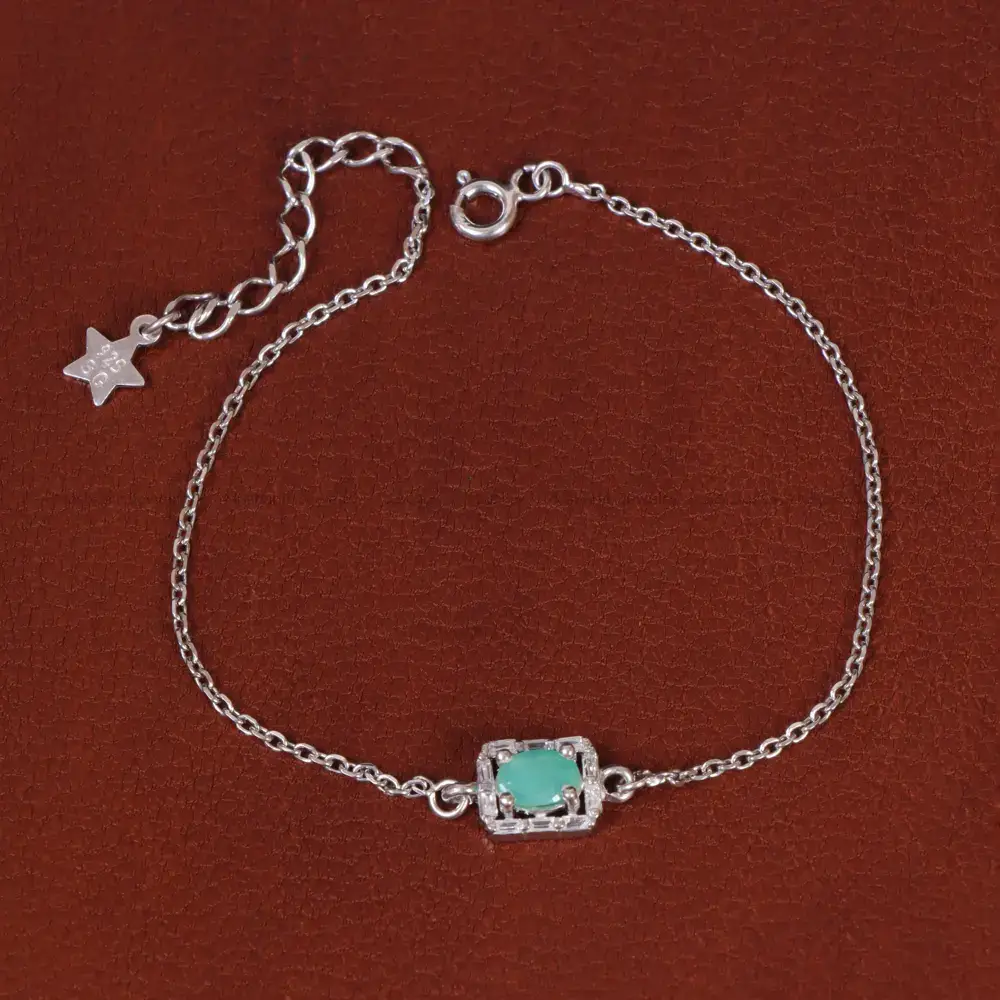 دستبند زمرد زنانه کد35451