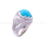 انگشتر فيروزه عجمي مردانه