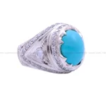 انگشتر فيروزه عجمي مردانه کد 29