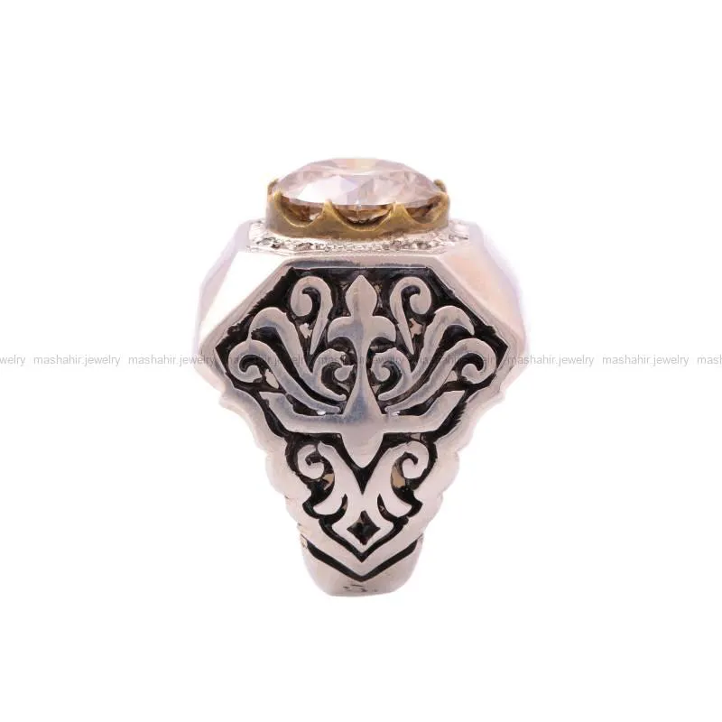 انگشتر موزانايت مردانه