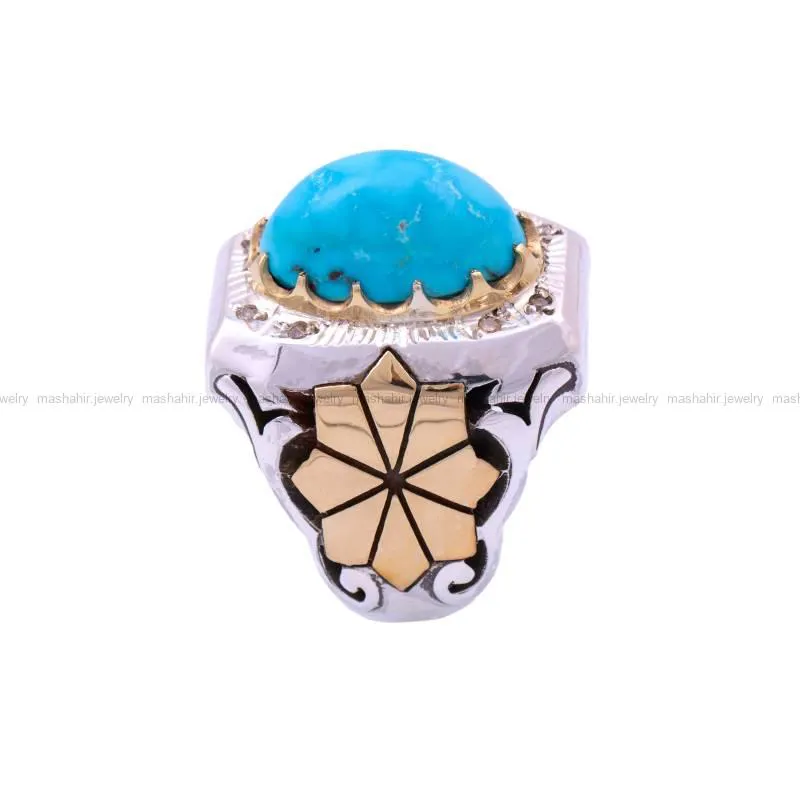 انگشتر فيروزه شجري مردانه