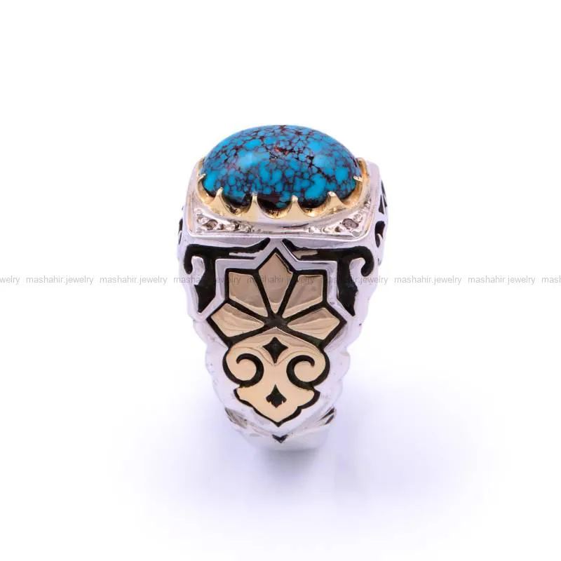 انگشتر فیروزه شجری مردانه