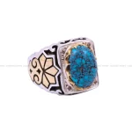 انگشتر فیروزه شجری مردانه کد 44