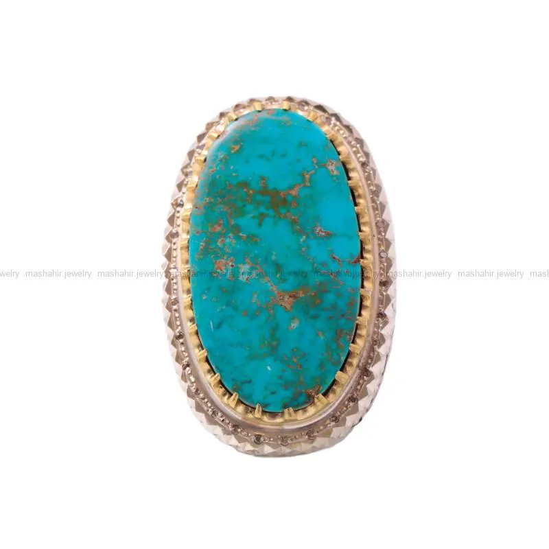 انگشتر فيروزه شجري مردانه