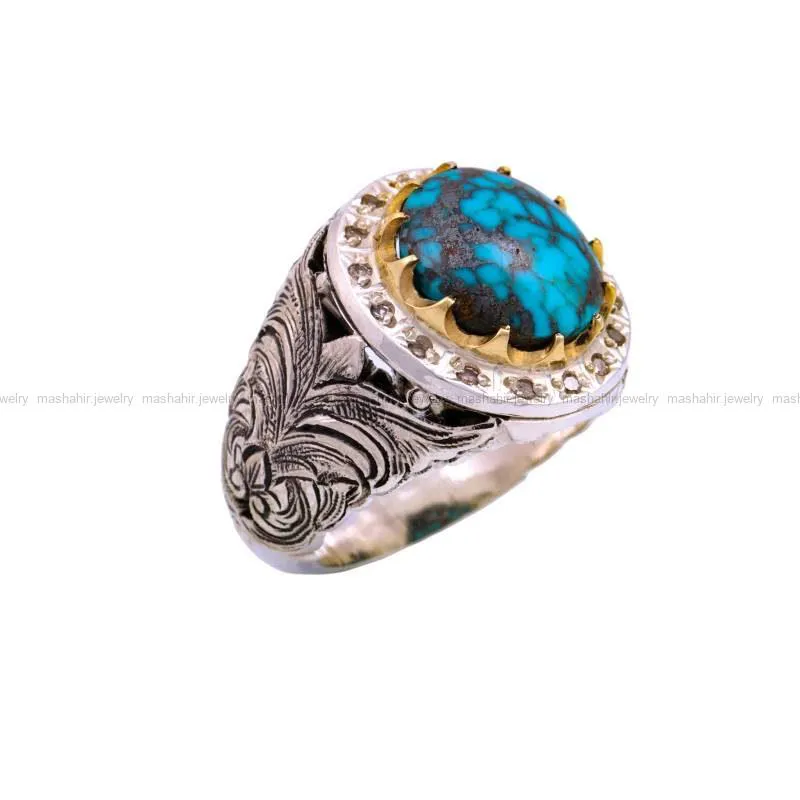 انگشتر فیروزه شجری مردانه