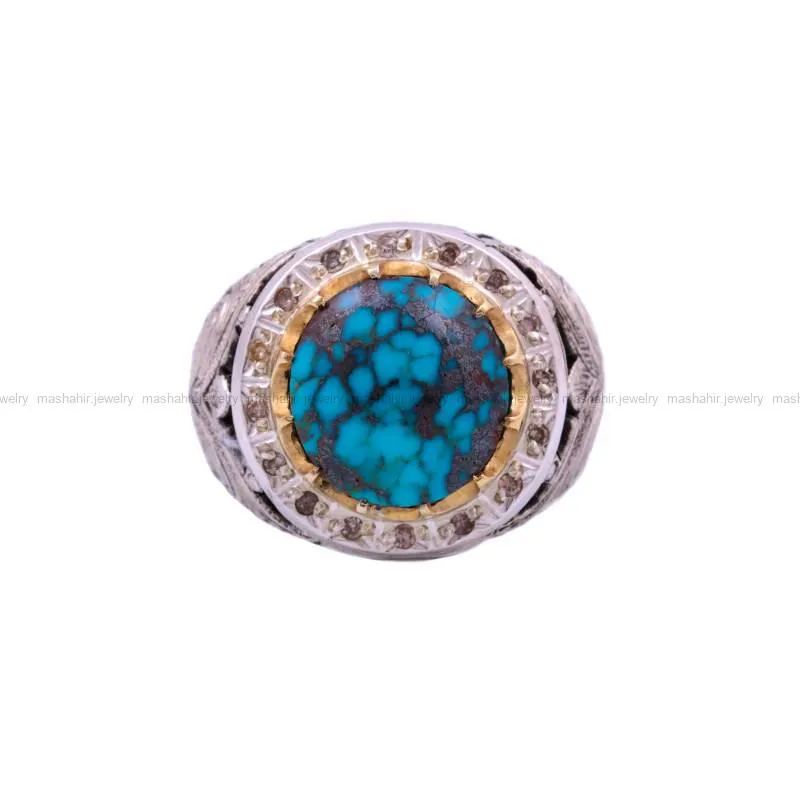 انگشتر فیروزه شجری مردانه
