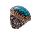 انگشتر فیروزه شجری مردانه کد 8