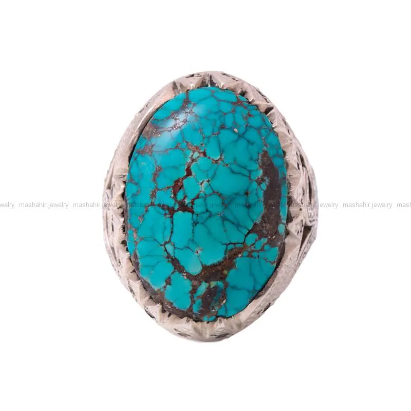 انگشتر فيروزه شجري مردانه