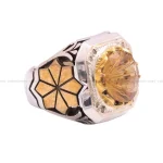 انگشتر کوارتز مردانه کد 23