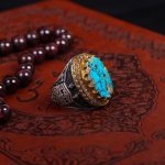 انگشتر فيروزه شجری مردانه کد 26