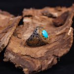 انگشتر فيروزه شجري مردانه کد 57