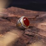 انگشتر عقیق یمن مردانه کد 45