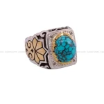 انگشتر فیروزه شجری مردانه کد 65