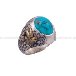 انگشتر فیروزه شجری مردانه کد 78