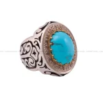 انگشتر فیروزه شجری مردانه کد 83