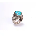 انگشتر فیروزه شجری مردانه کد 1056