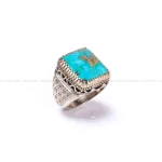 انگشتر فیروزه شجری مردانه کد 1057
