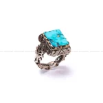 انگشتر فیروزه شجری مردانه کد 1058