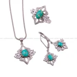 نیم ست فیروزه زنانه کد 109