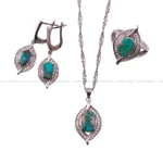 نیم ست فیروزه زنانه کد 111