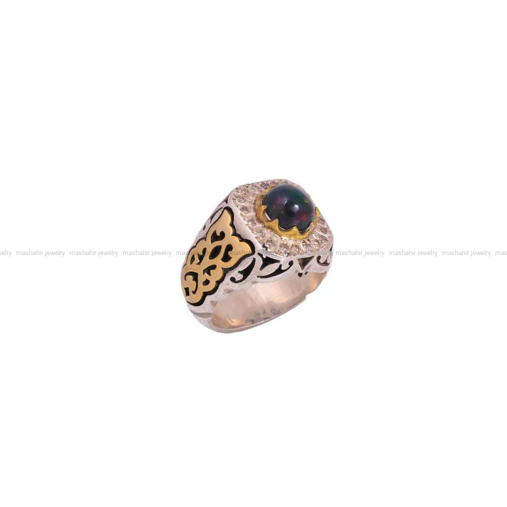 انگشتر اوپال مردانه کد 1160