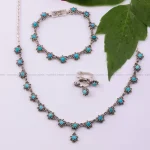 نیم ست فیروزه زنانه