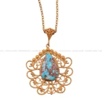 گردنبند فیروزه زنانه کد 131