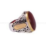 انگشتر عقیق یمن مردانه کد 145