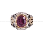 انگشتر ياقوت سرخ مردانه کد 152