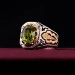 انگشتر زبرجد مردانه کد 167