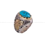 انگشتر فيروزه شجري مردانه کد 175