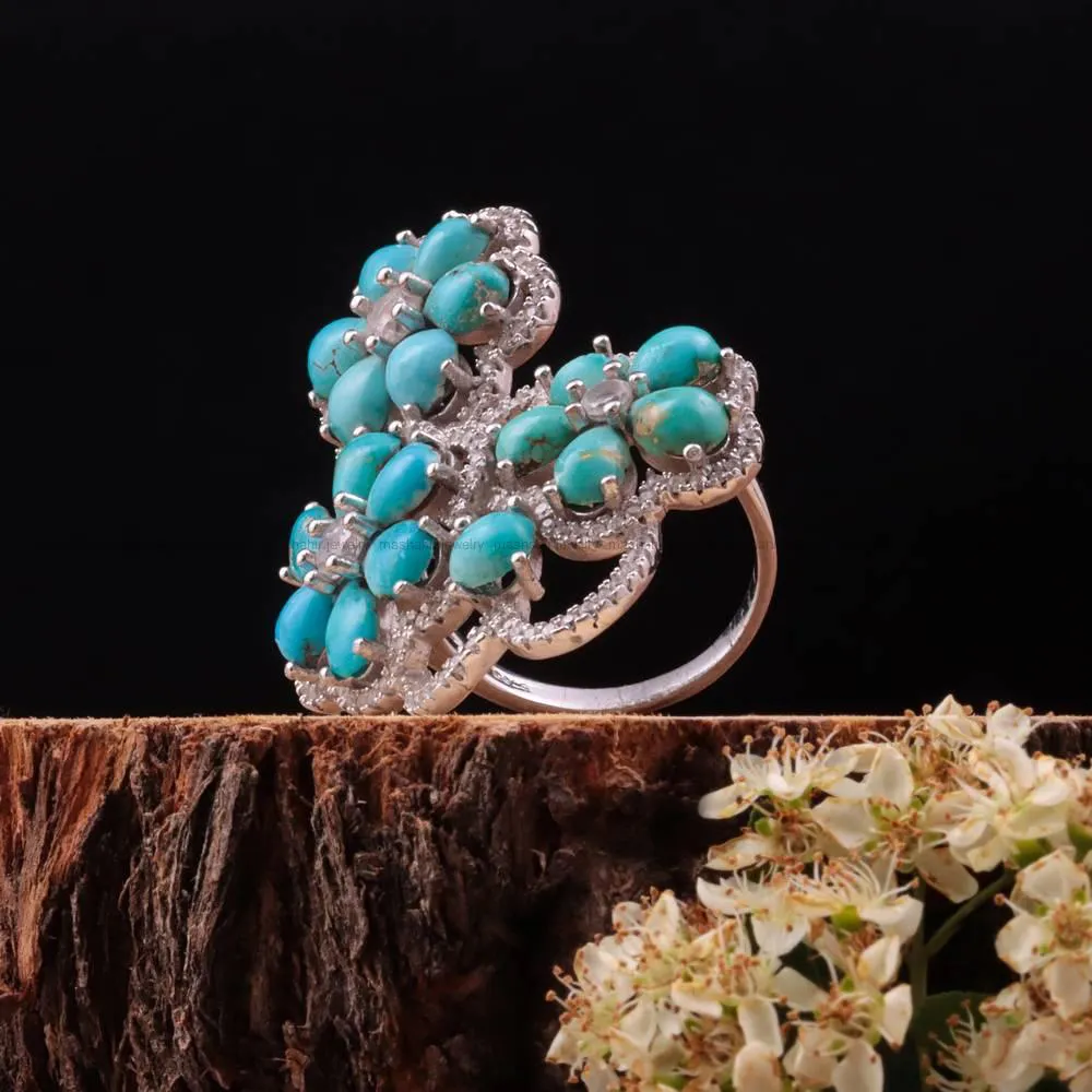 انگشتر فيروزه شجري زنانه کد 182