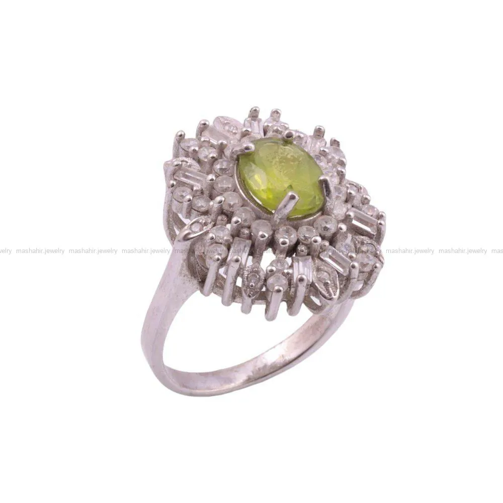 انگشتر زبرجد زنانه کد 188