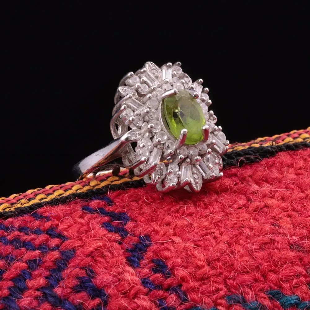 انگشتر زبرجد زنانه کد 188