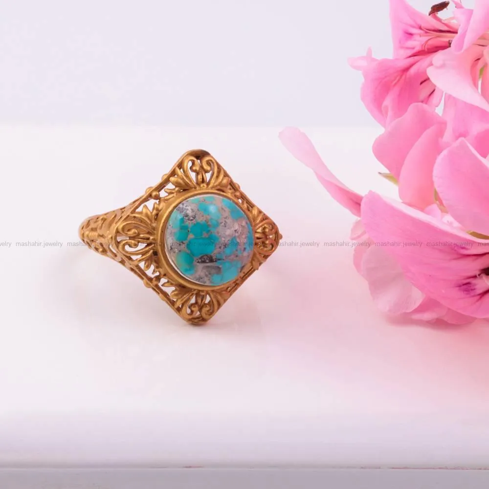 انگشتر فيروزه زنانه کد190