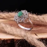 انگشتر زمرد زنانه کد 193