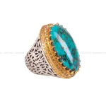 انگشتر فیروزه شجری مردانه کد 207