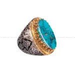 انگشتر فیروزه شجری مردانه کد 212