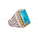 انگشتر فیروزه شجری مردانه کد 214