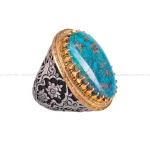 انگشتر فیروزه شجری مردانه کد 216